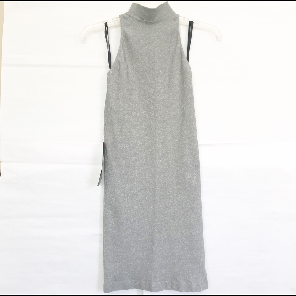 Halter Neck Sleeveless Glitter Dress
